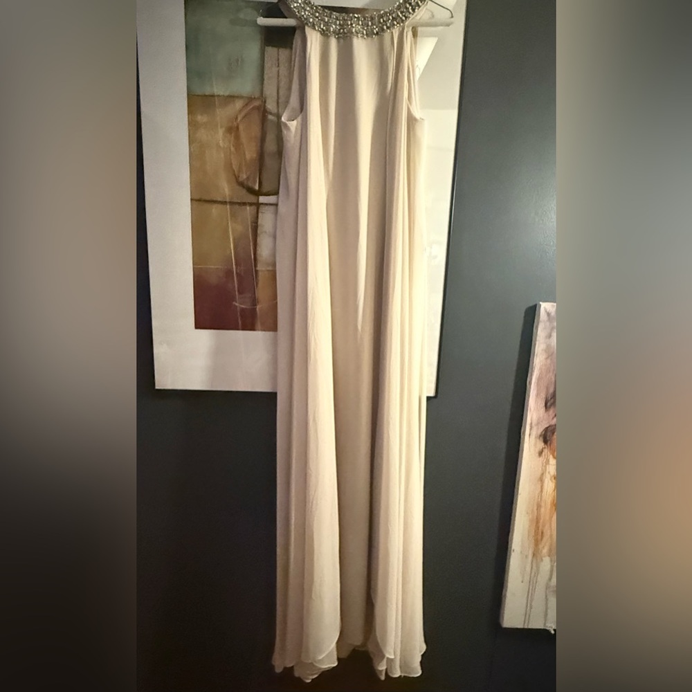Vince Camuto Cream Dress with Embellishments